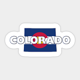 Colorado Colored State Sticker